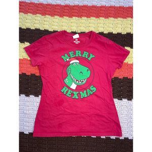 Christmas Holiday Toy Story “Merry Rex-Mas” T-Shirt, Size Small